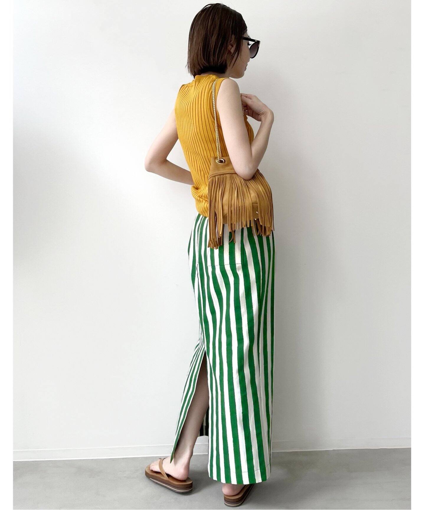SZ Blockprints/エスゼットブロックプリント】Canvas Skirt（ロング 