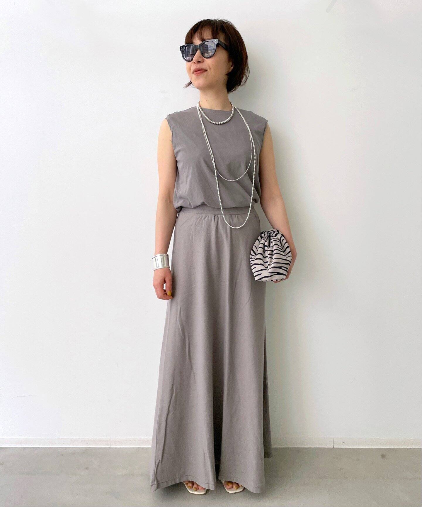 GREY CHORD/グレイコード】Maxi Skirt（ロング・マキシ丈スカート）｜L  