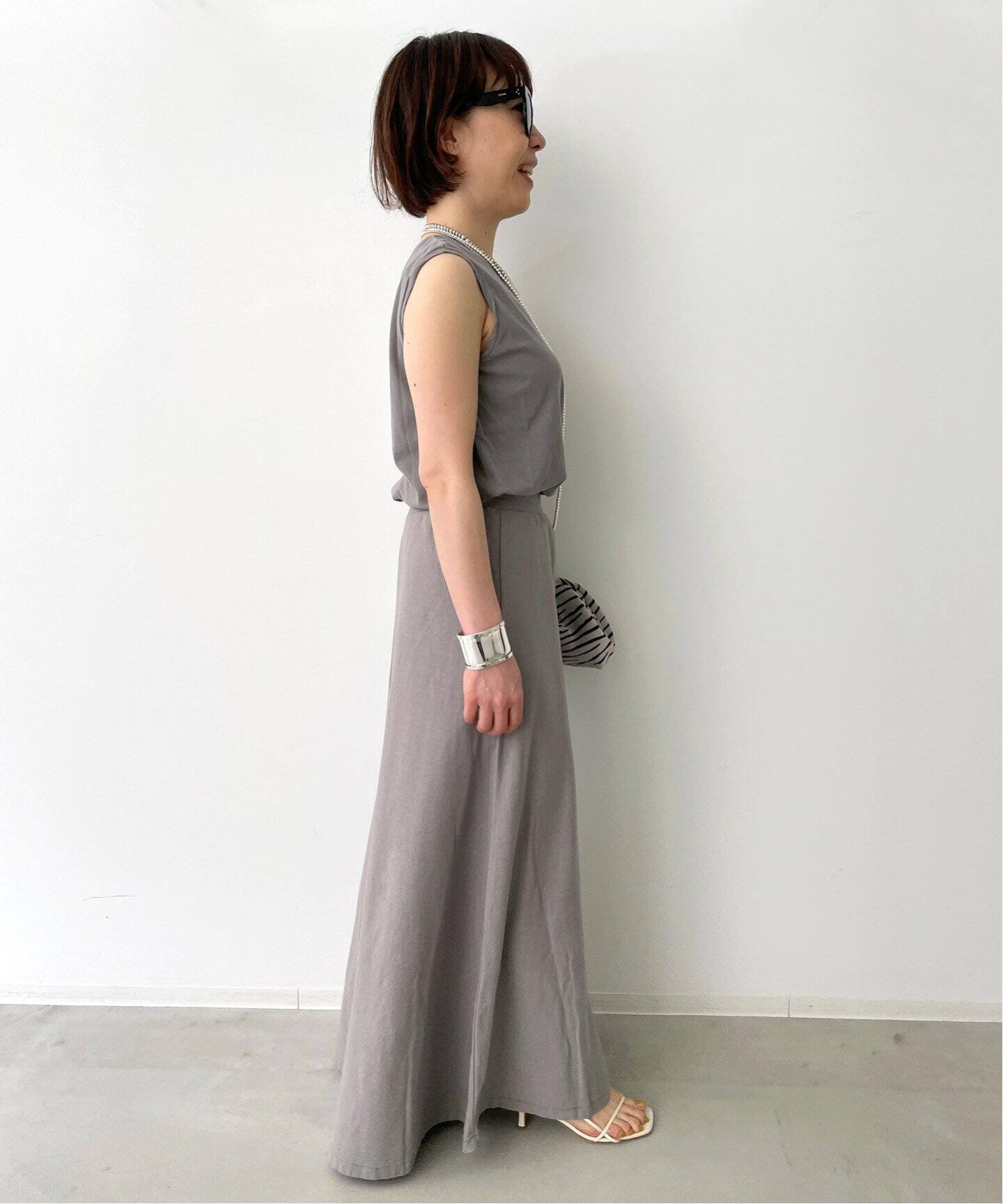 アパルトモンGREY CHORD Maxi Skirt カーキ34 - その他