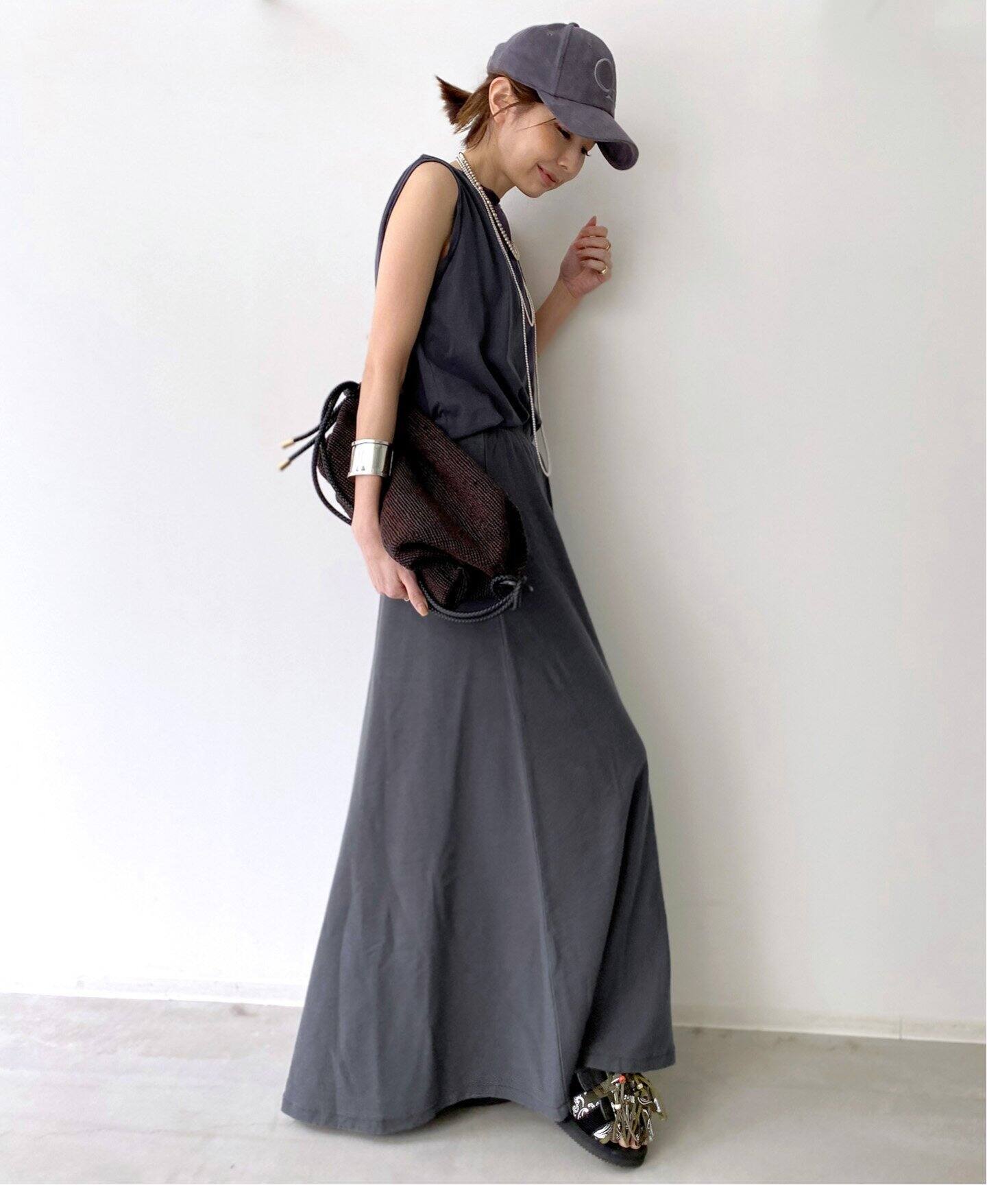 GREY CHORD/グレイコード】Maxi Skirt（ロング・マキシ丈スカート）｜L 