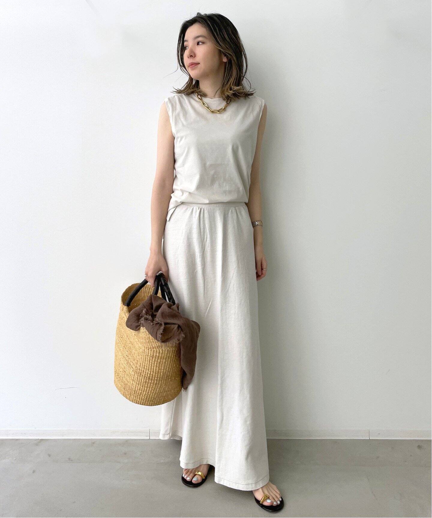 GREY CHORD/グレイコード】Maxi Skirt（ロング・マキシ丈スカート）｜L 