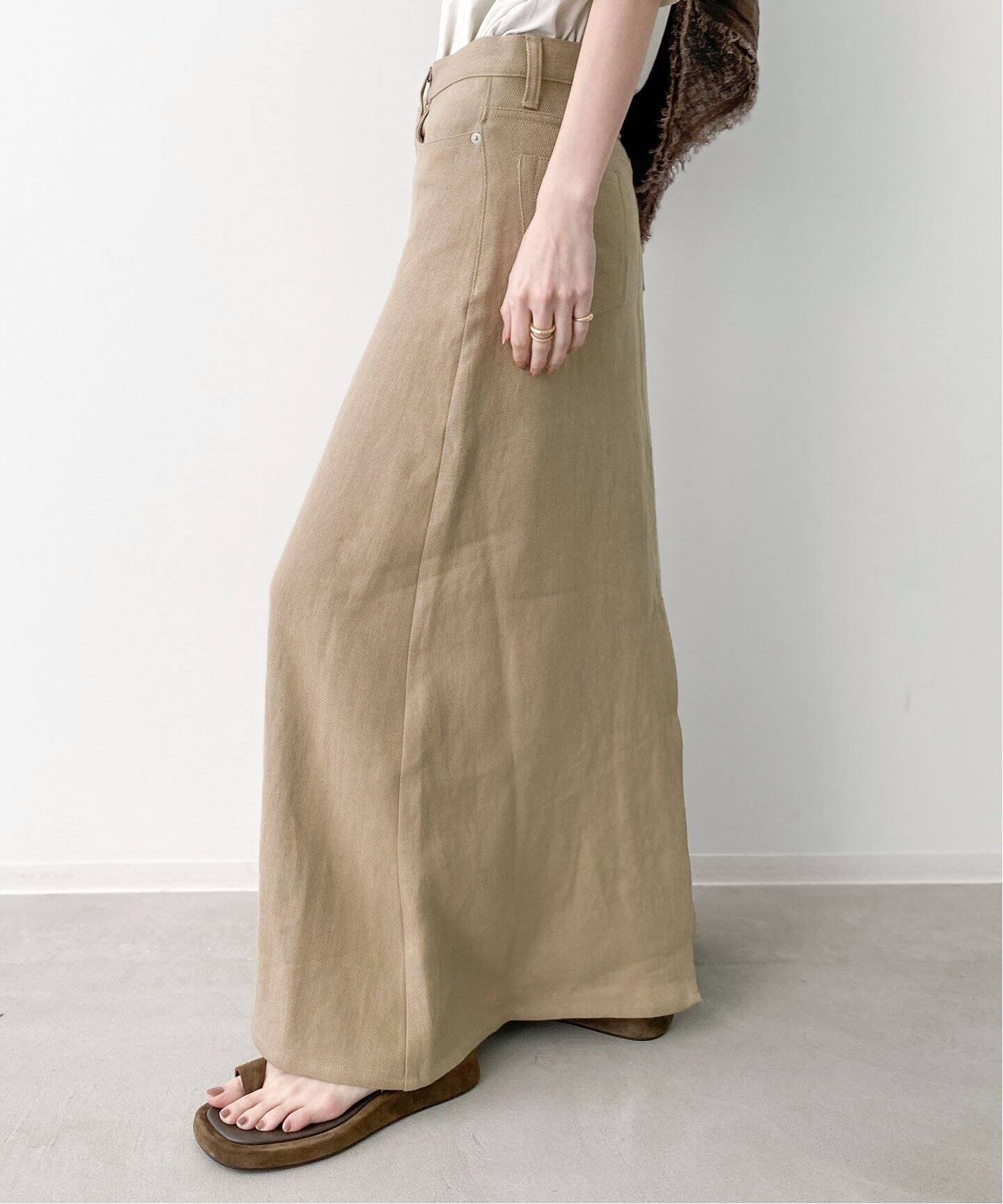 UNION LAUNCH/ユニオンランチ】LINEN MAXI SKIRT（その他スカート）｜L 