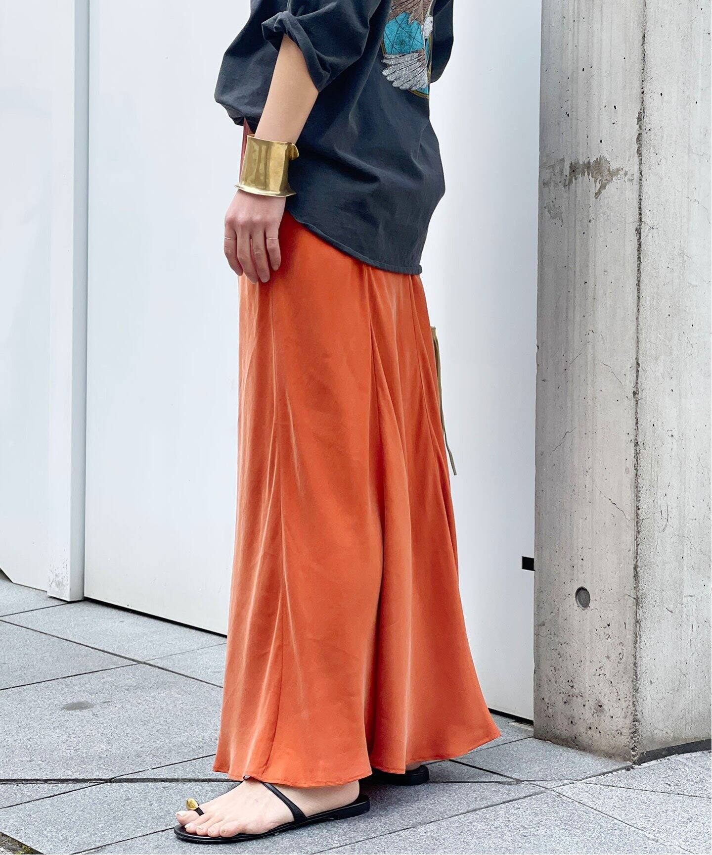 Newフィブリルキュプラスカート（ロング・マキシ丈スカート）｜AP  