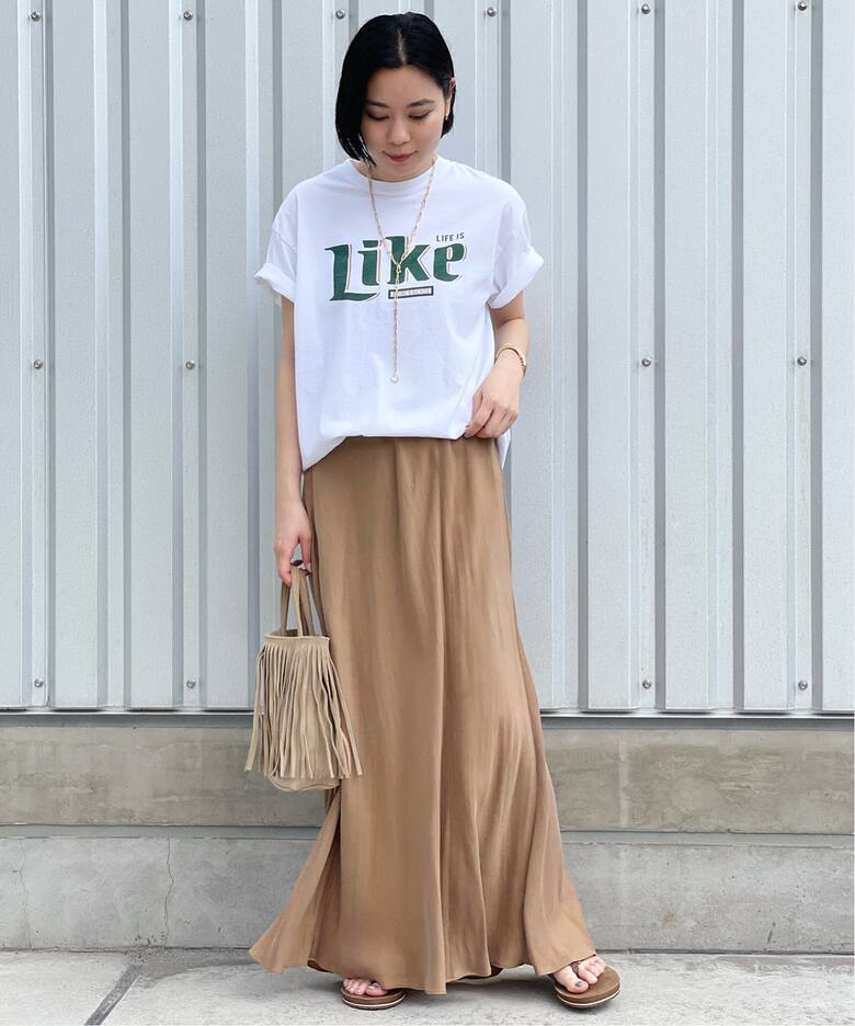 追加》New フィブリルキュプラ スカート（ロング・マキシ丈スカート  