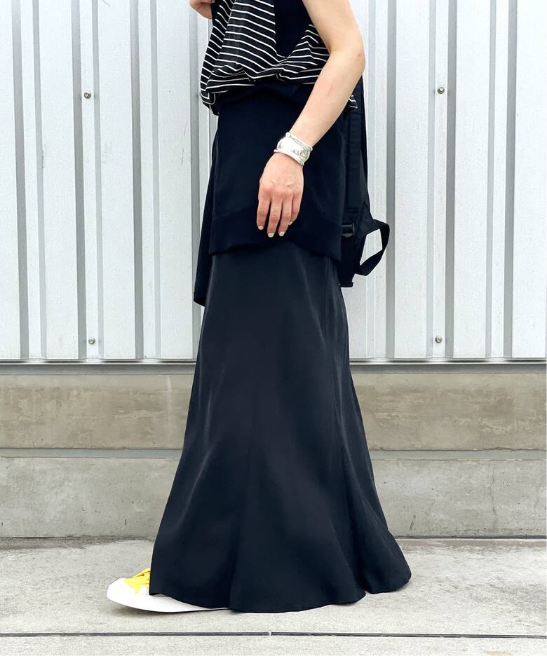 追加》New フィブリルキュプラ スカート（ロング・マキシ丈スカート  