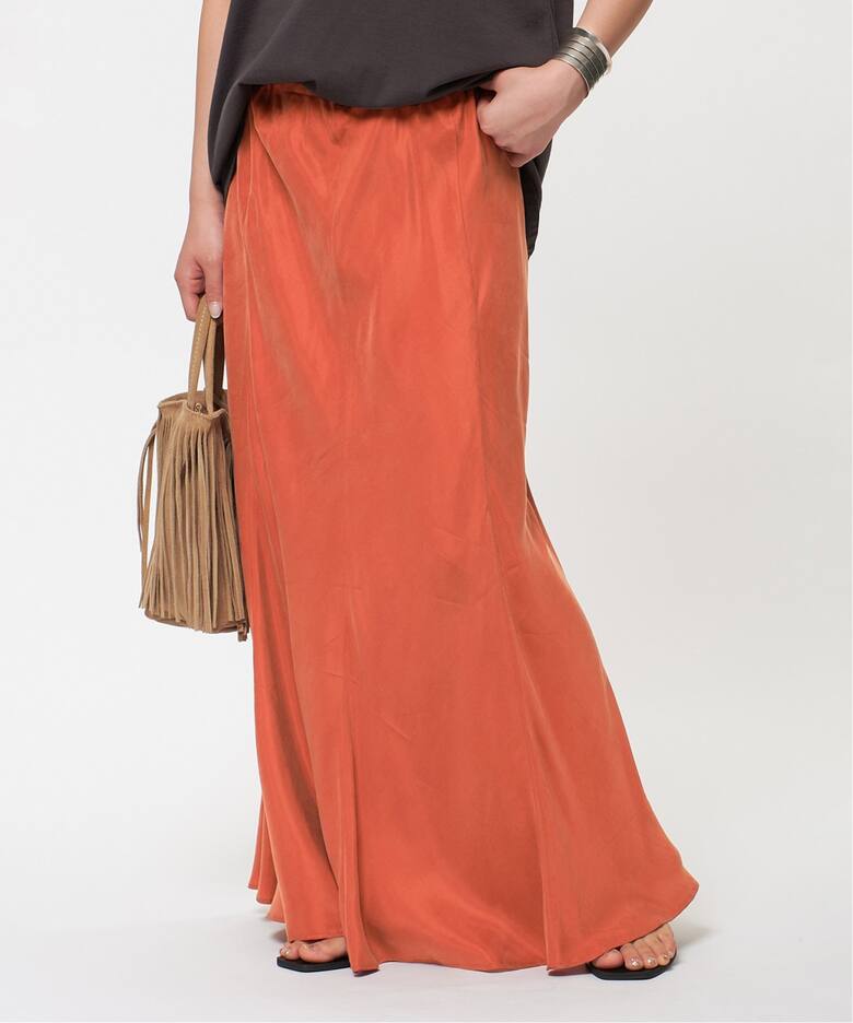 追加》New フィブリルキュプラ スカート（ロング・マキシ丈スカート  