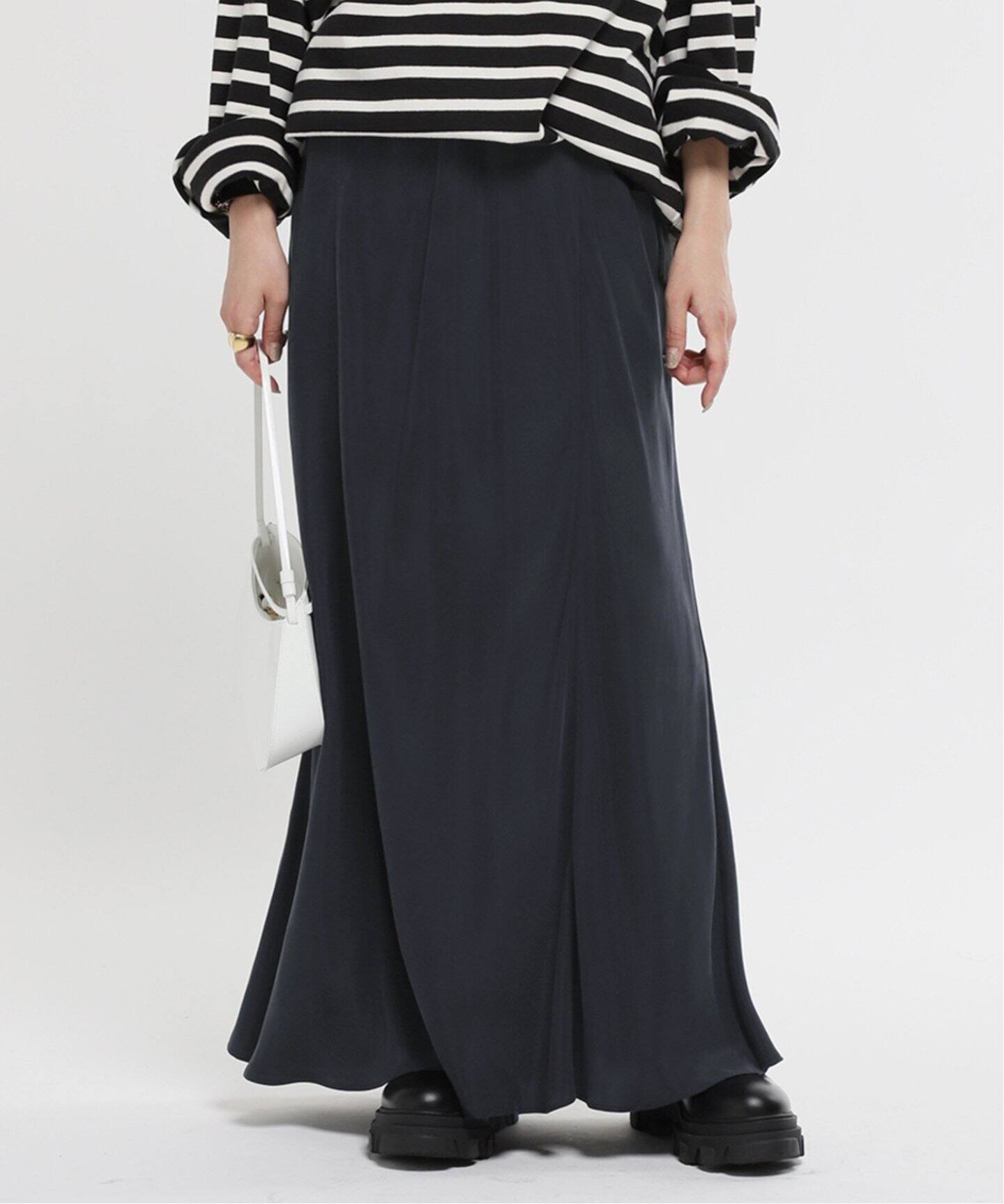 New フィブリルキュプラスカート（ロング・マキシ丈スカート）｜AP  