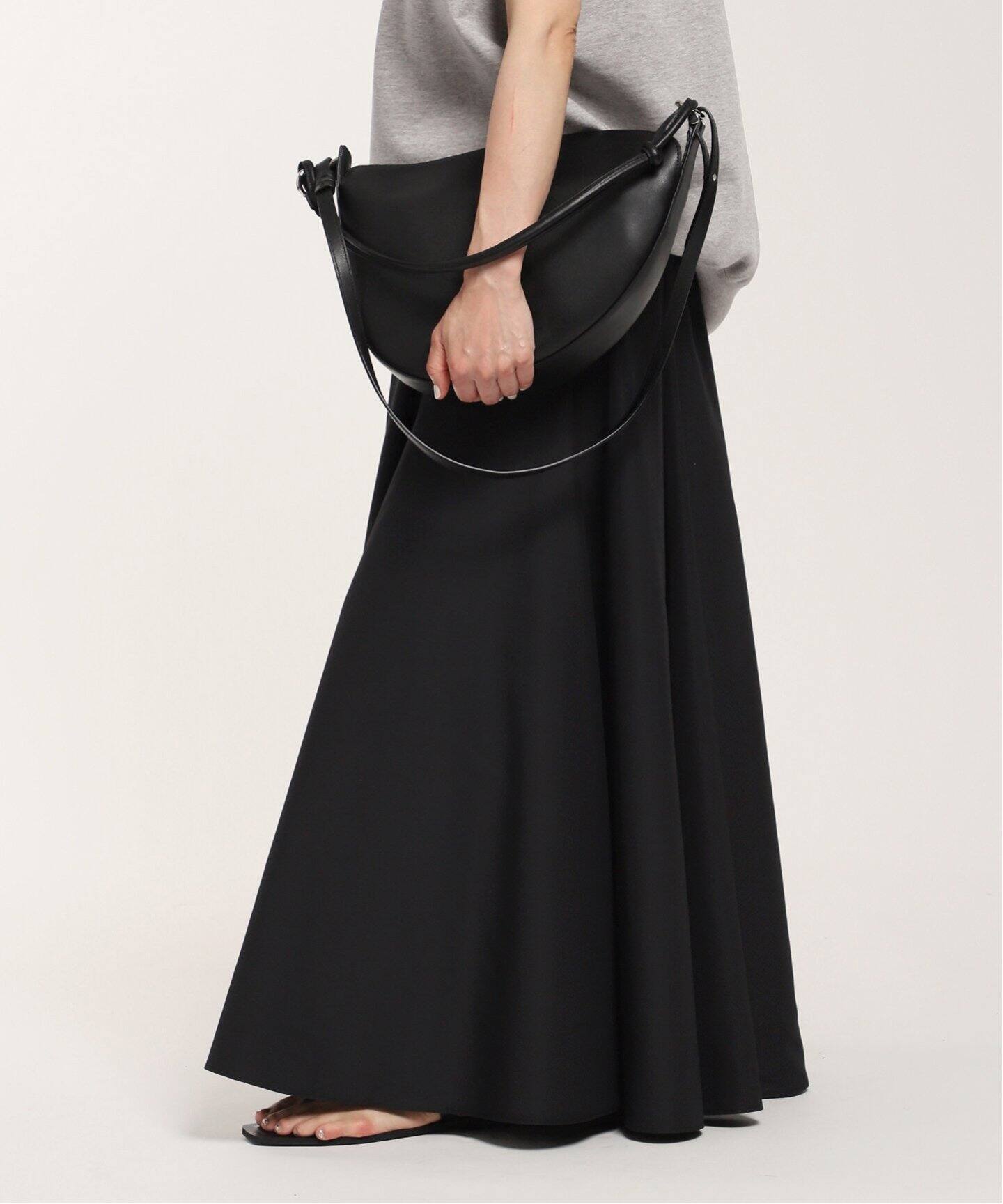 AP STUDIO マキシスカートフレアロング黒 
