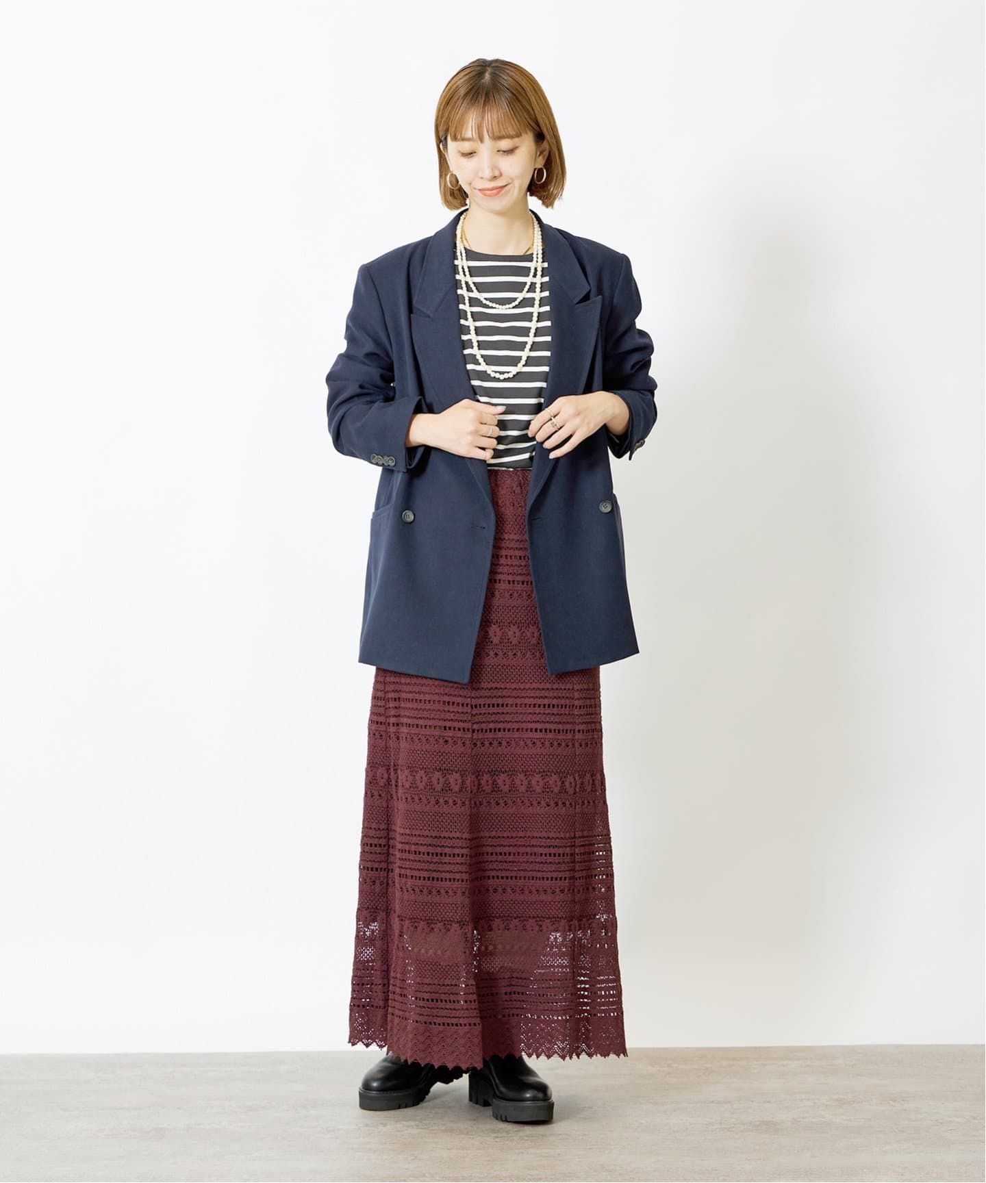 【CIDER】ブルーフラワーマキシスカート ETRO フラワープリント マキシスカート ブルー