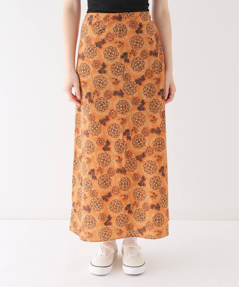 フラワープリントロングスカート（ロング・マキシ丈スカート）｜JOINT 