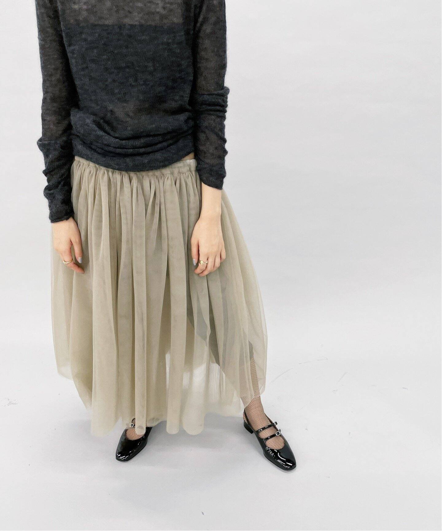 チュールスカート（ひざ丈スカート）｜EDIT.FOR LULU（エディット  