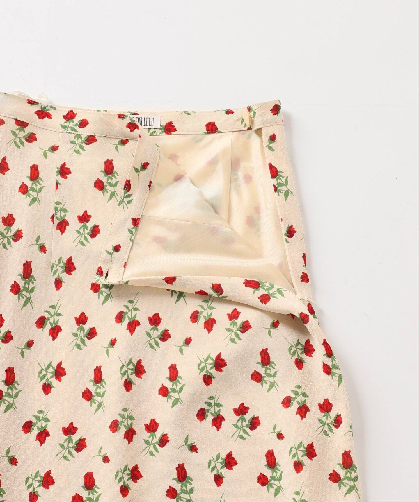 ヴィンテージフラワーシアーバイアスマキシスカート（ロング・マキシ丈  