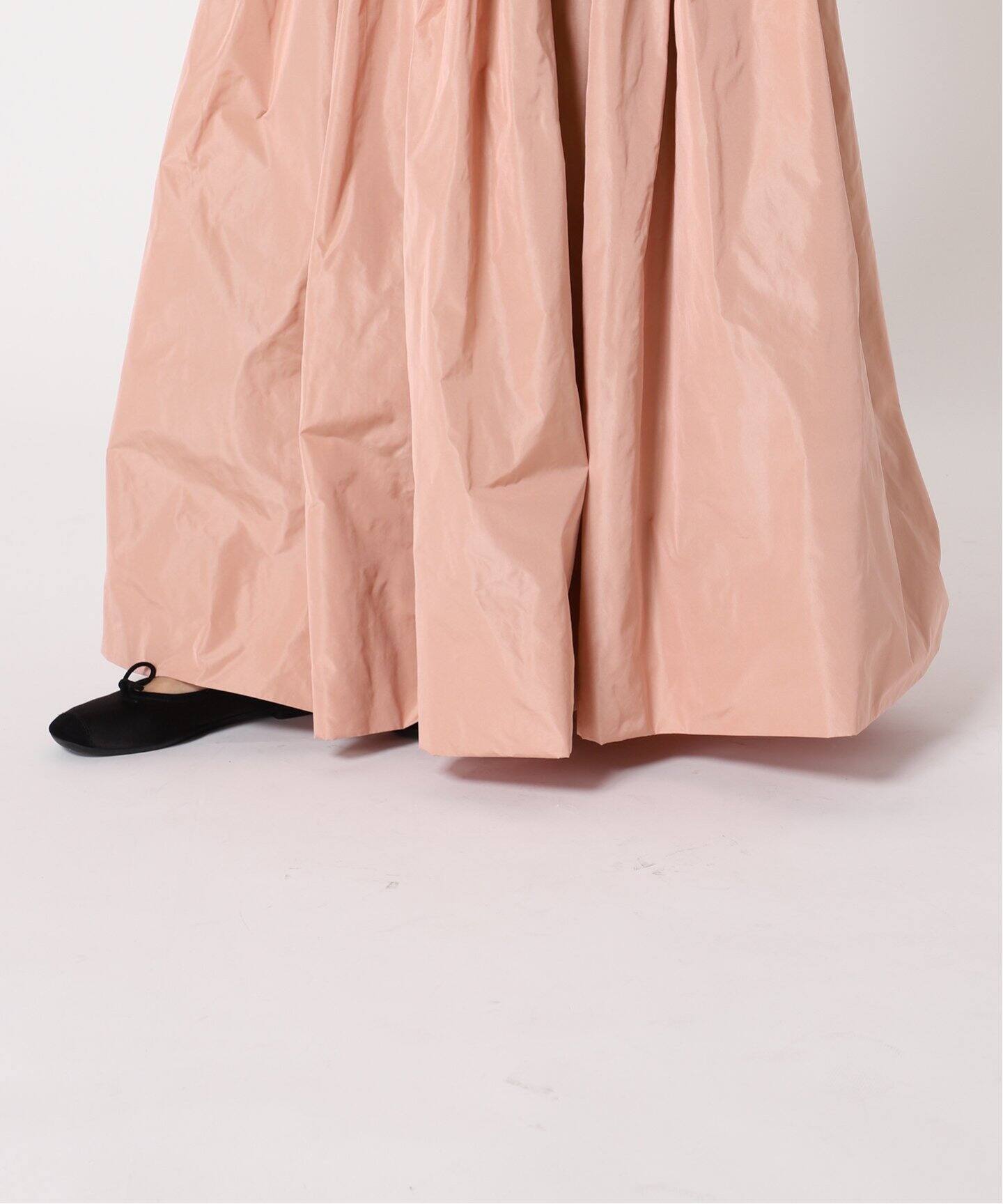 追加》タフタギャザーマキシスカート（ロング・マキシ丈スカート  