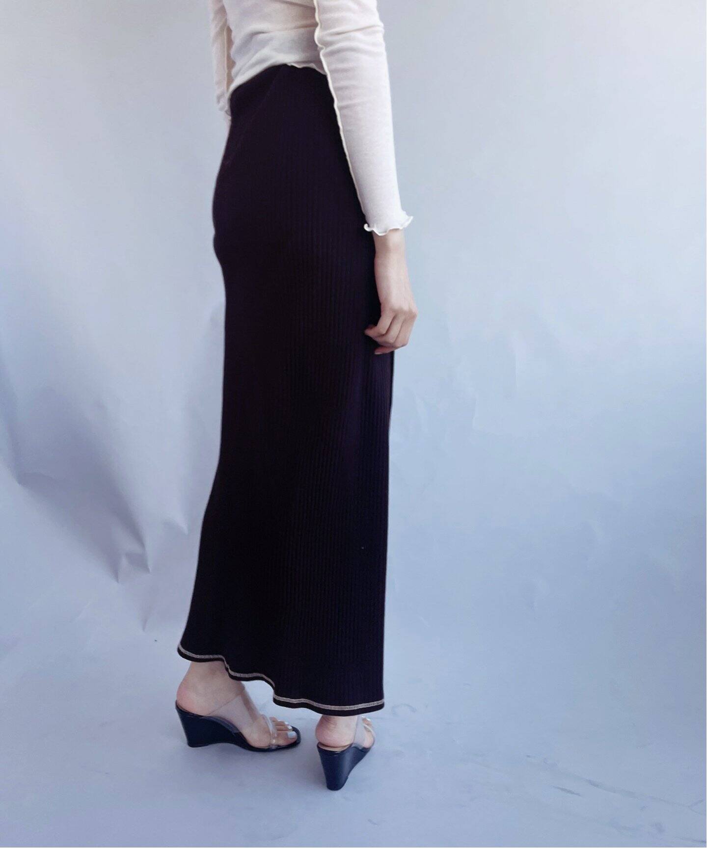 BASERANGE/ベースレンジ】PRE BRIG SKIRT（ロング・マキシ丈スカート 