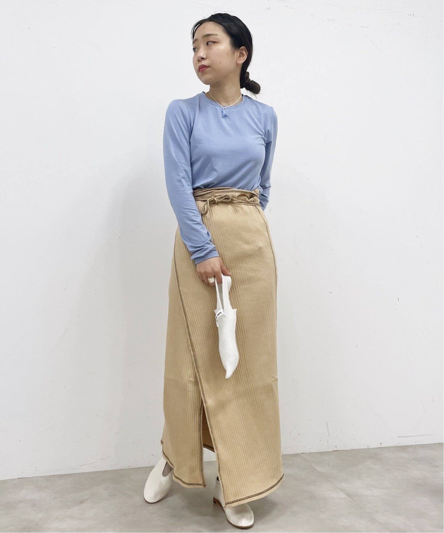 BASERANGE/ベースレンジ】PRE BRIG SKIRT（ロング・マキシ丈スカート 