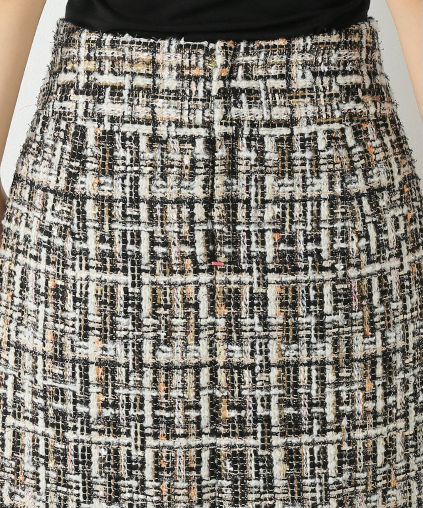 ホワイトツイードスカート（ひざ丈スカート）｜IENA（イエナ）の通販  