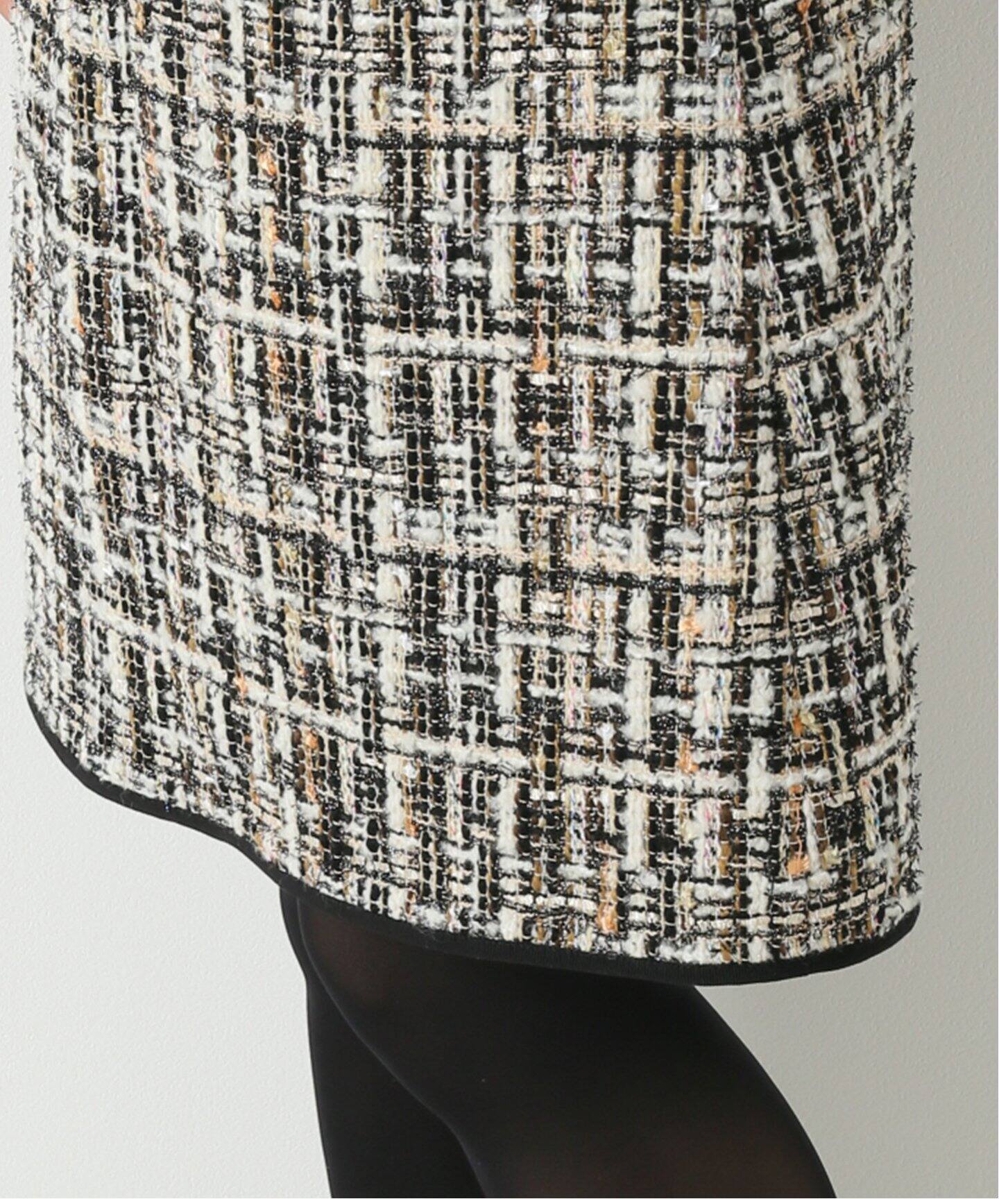 ホワイトツイードスカート（ひざ丈スカート）｜IENA（イエナ）の通販  