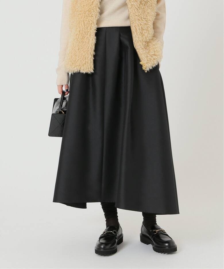 ダブルサテンタックフレアスカート（その他スカート）｜IENA（イエナ  