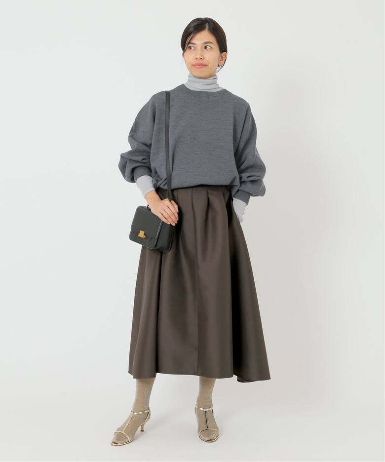 ダブルサテンタックフレアスカート（その他スカート）｜IENA（イエナ  