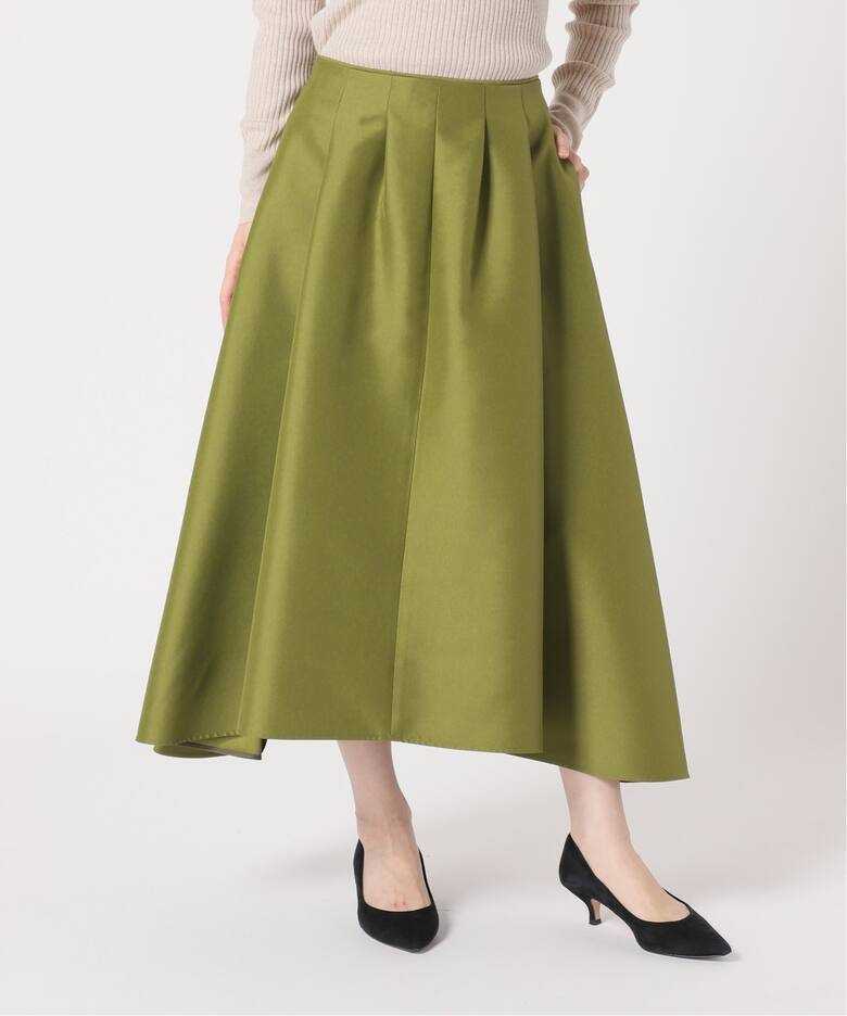 ダブルサテンタックフレアスカート（その他スカート）｜IENA（イエナ  