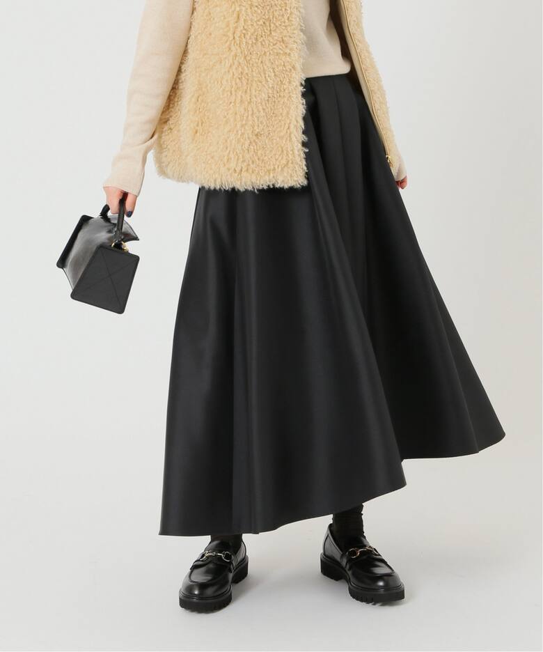 ダブルサテンタックフレアスカート（その他スカート）｜IENA（イエナ  