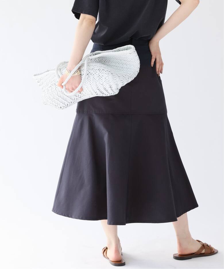 T/Cグログランデザイントラペーズスカート（ロング・マキシ丈スカート  