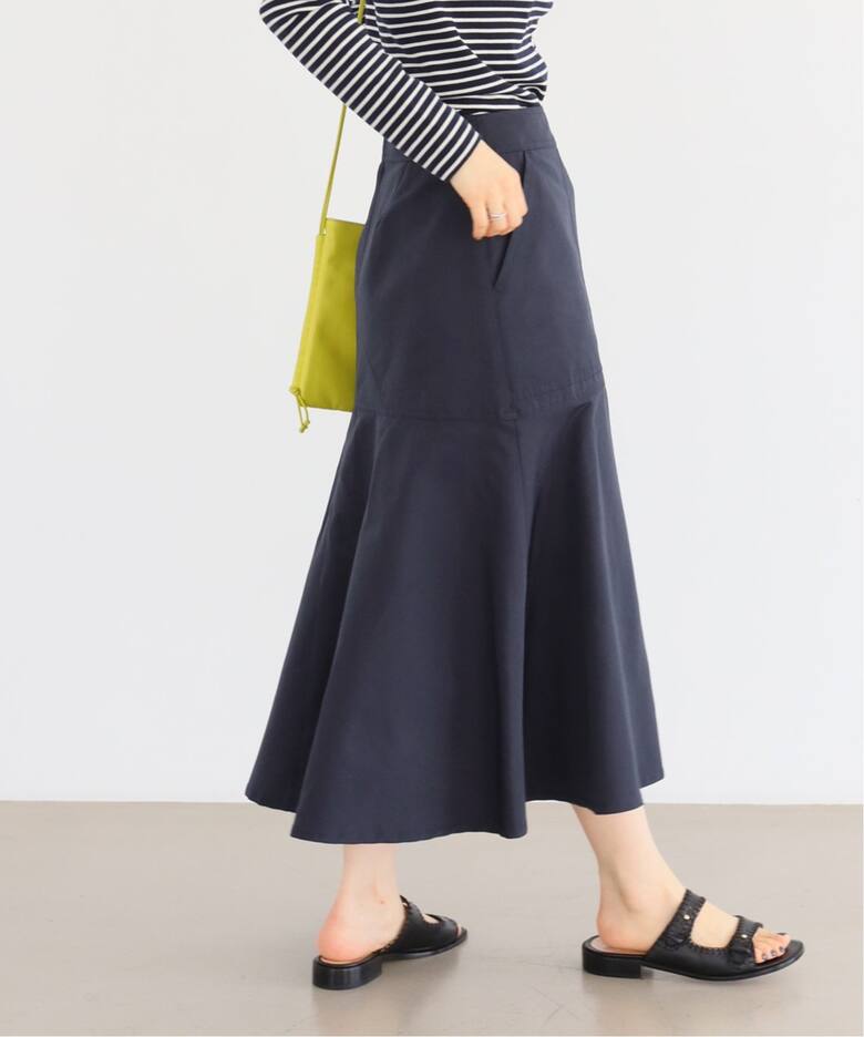 T/Cグログランデザイントラペーズスカート（ロング・マキシ丈スカート  