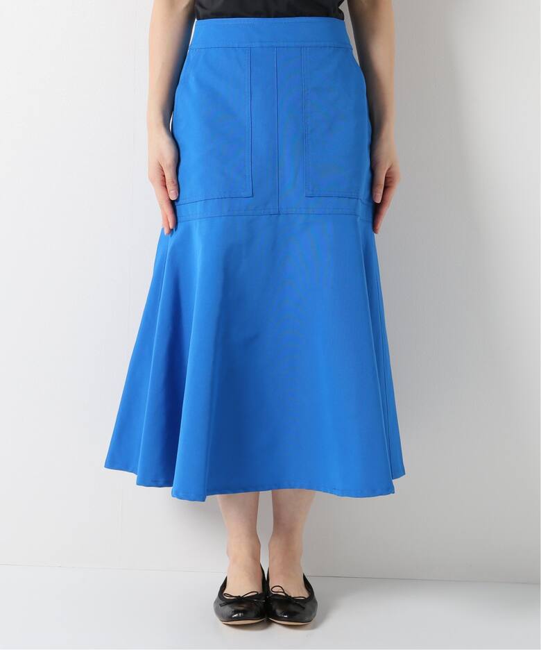 T/Cグログランデザイントラペーズスカート（ロング・マキシ丈スカート  