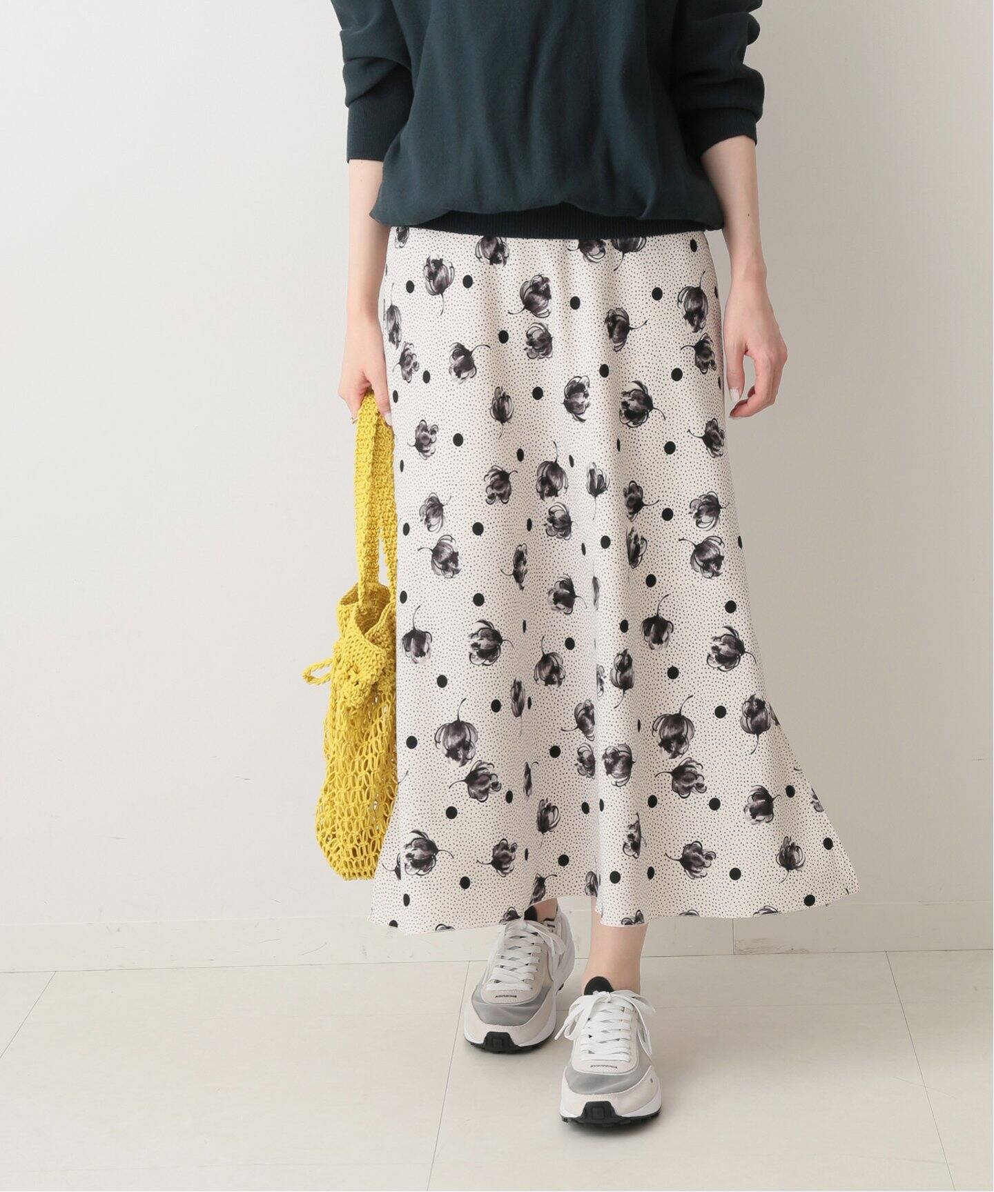 ドットフラワーバイヤススカート◇（その他スカート）｜IENA（イエナ  