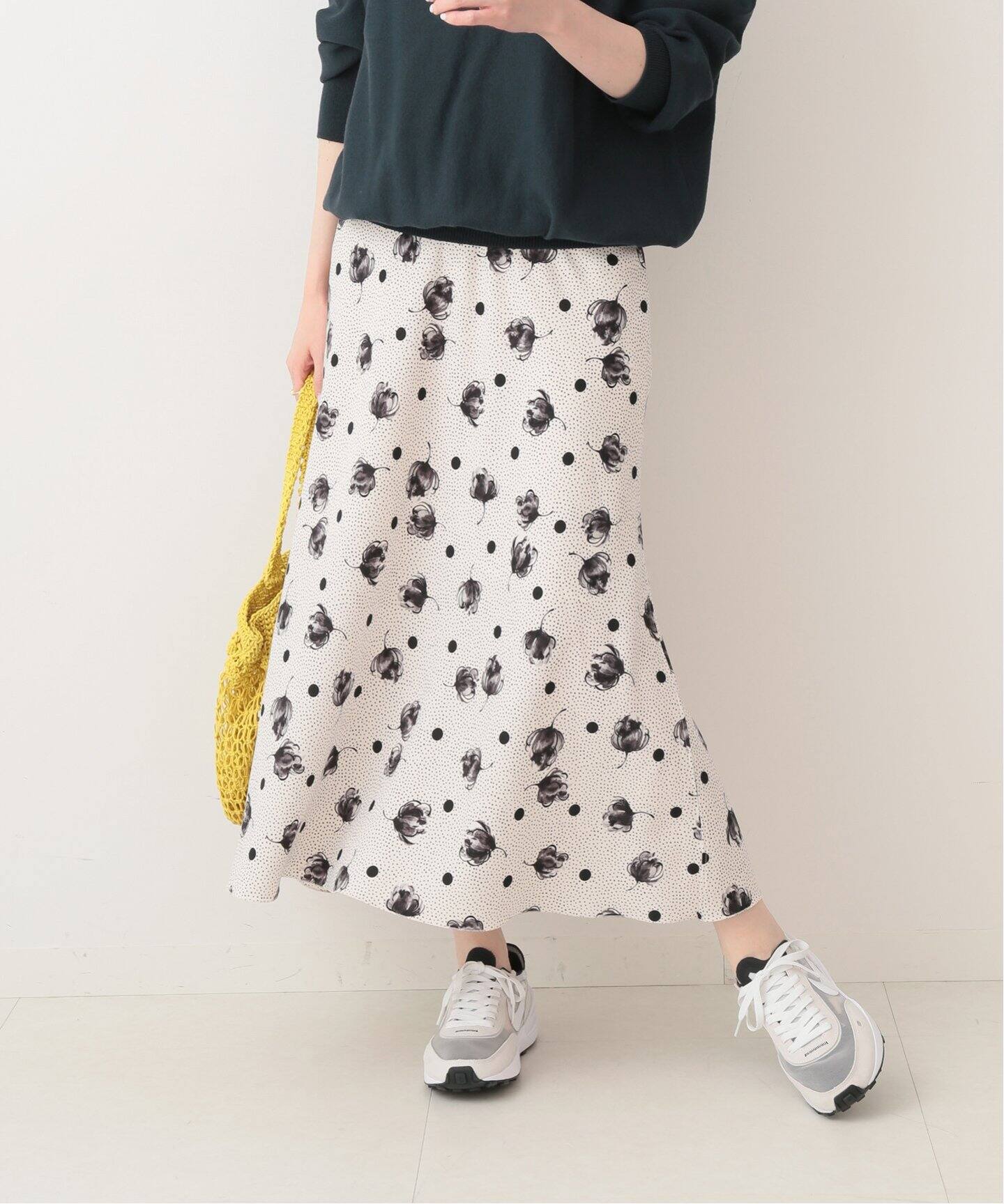 ドットフラワーバイヤススカート◇（その他スカート）｜IENA（イエナ  