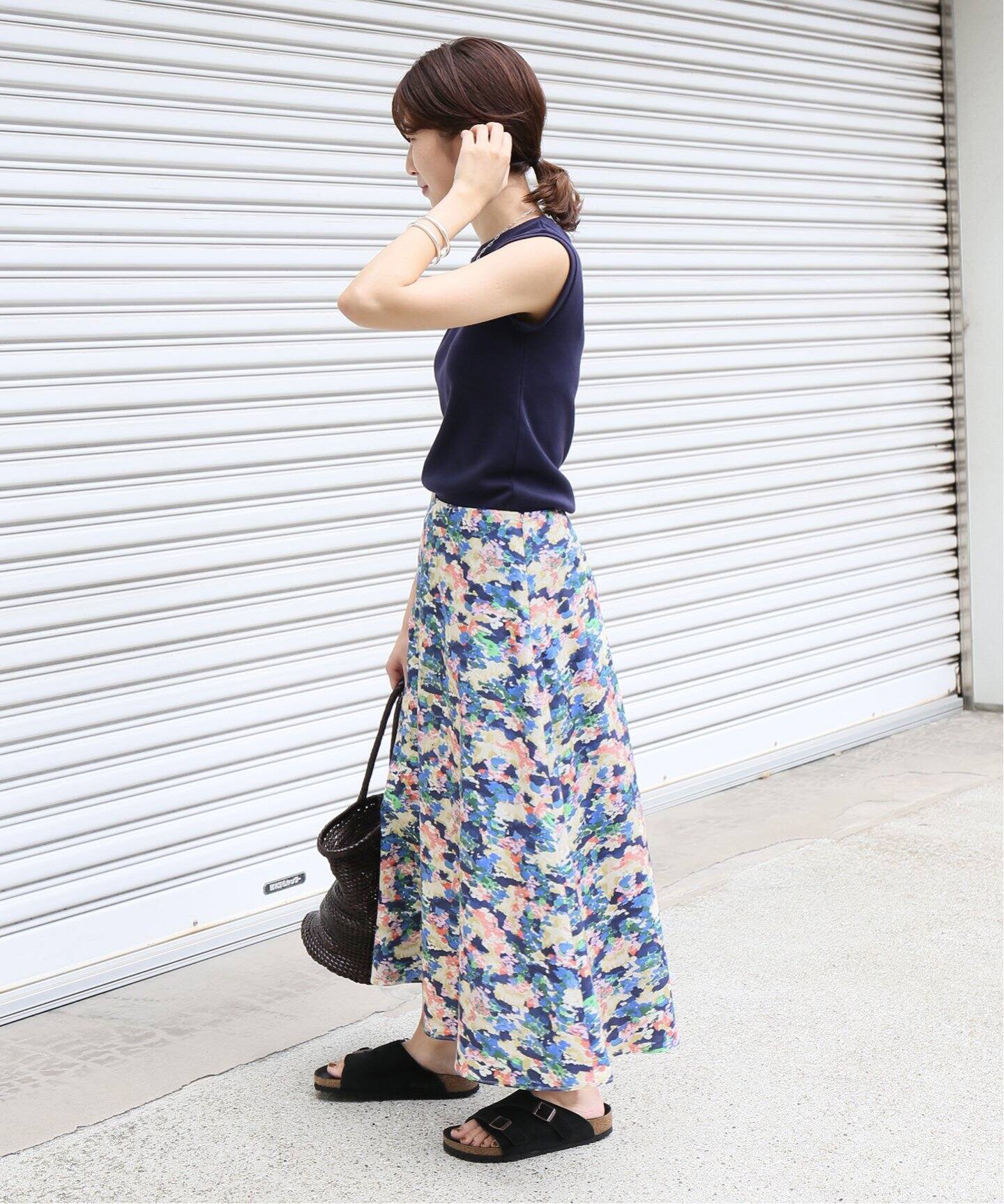 IENA フラワージャガードフレアスカート 34 イエナ｜ボトムス 