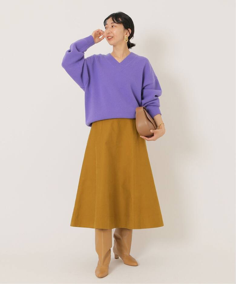 モールスキントラペーズスカート（ロング・マキシ丈スカート）｜IENA  