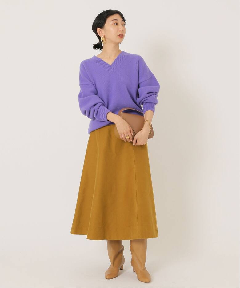 モールスキントラペーズスカート（ロング・マキシ丈スカート）｜IENA  