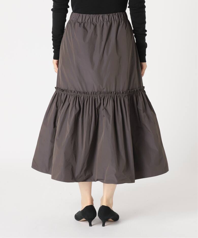 メモリータフタ ギャザーティアードスカート（その他スカート）｜IENA  