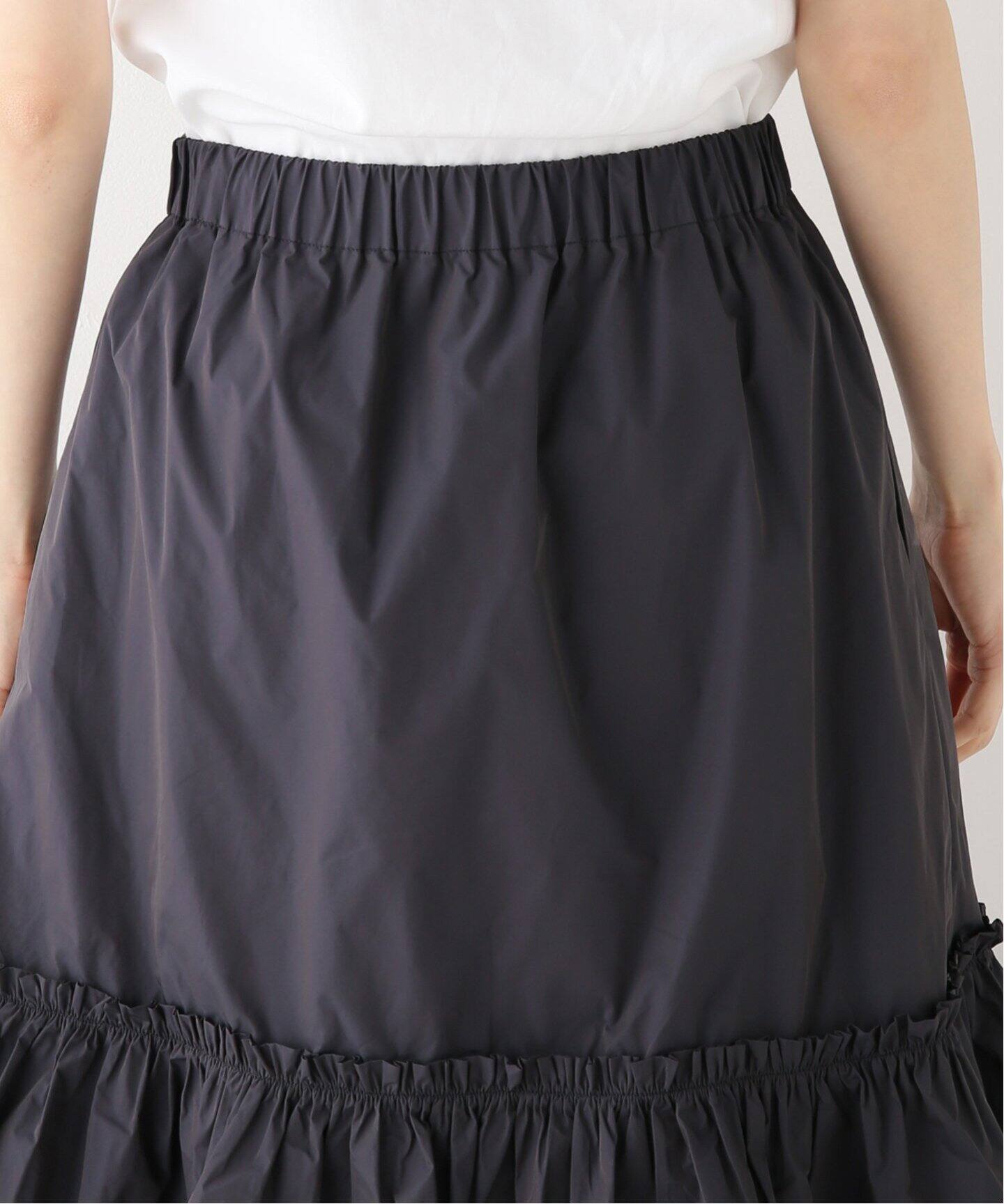 追加》メモリータフタギャザーティアードスカート（その他スカート  