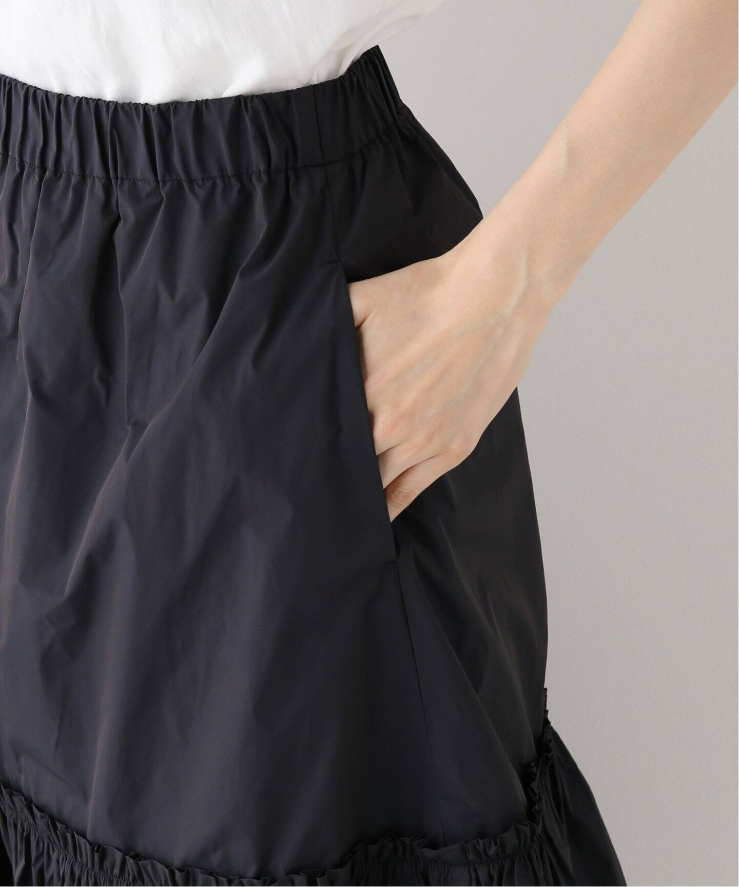 追加》メモリータフタギャザーティアードスカート（その他スカート  