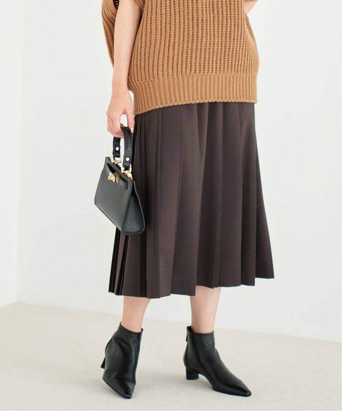 追加》ベルトプリーツスカート（ロング・マキシ丈スカート）｜IENA  