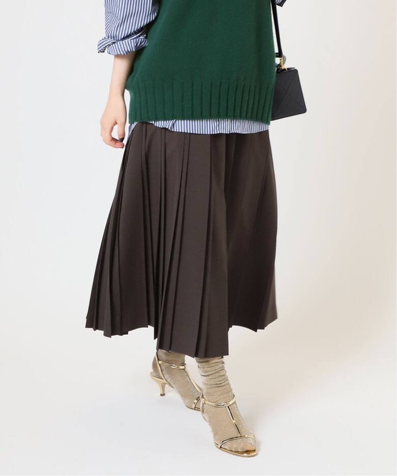 追加》ベルトプリーツスカート（ロング・マキシ丈スカート）｜IENA  