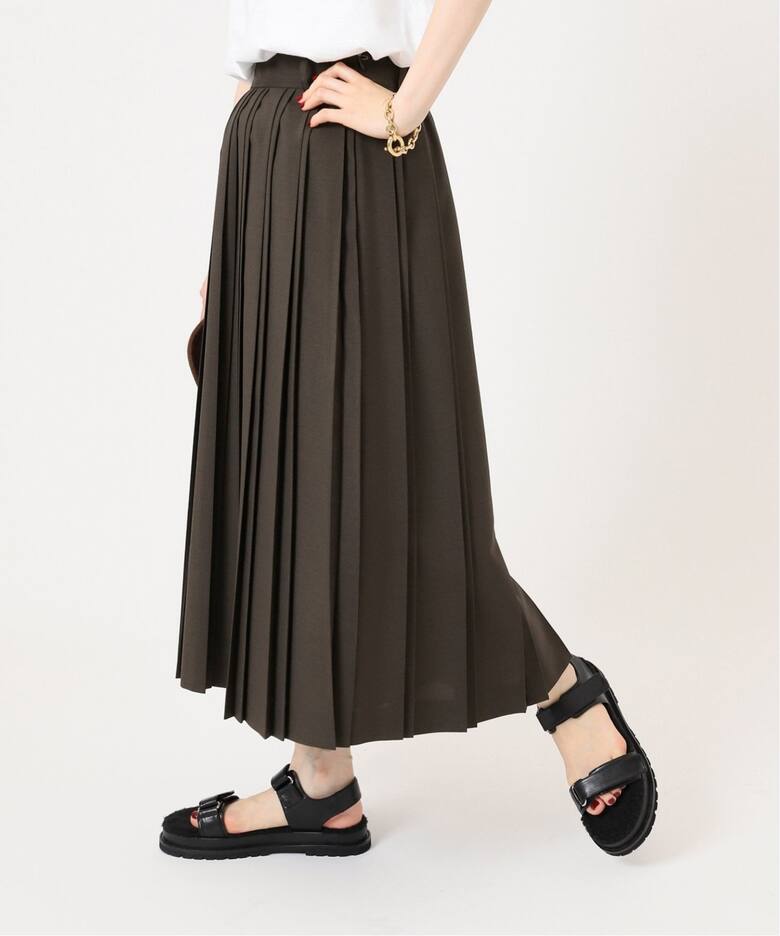追加》ベルトプリーツスカート（ロング・マキシ丈スカート）｜IENA  
