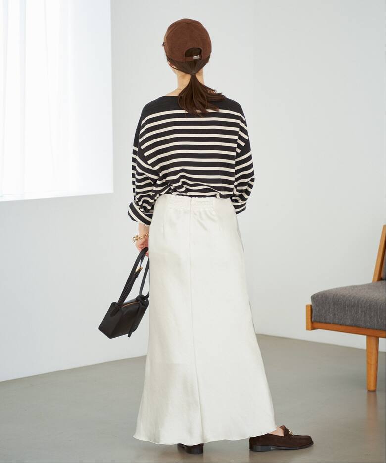 ダブルサテンスカート（ロング・マキシ丈スカート）｜IENA  