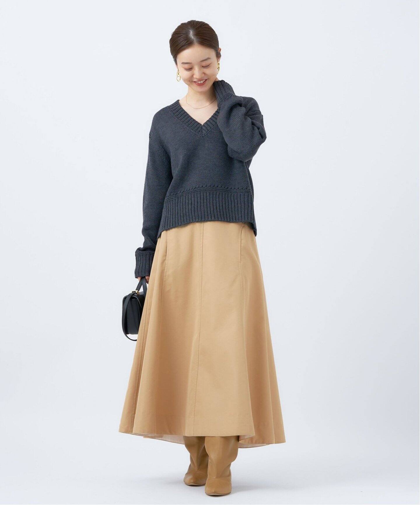 ボリュームチノスカート（ロング・マキシ丈スカート）｜IENA（イエナ  