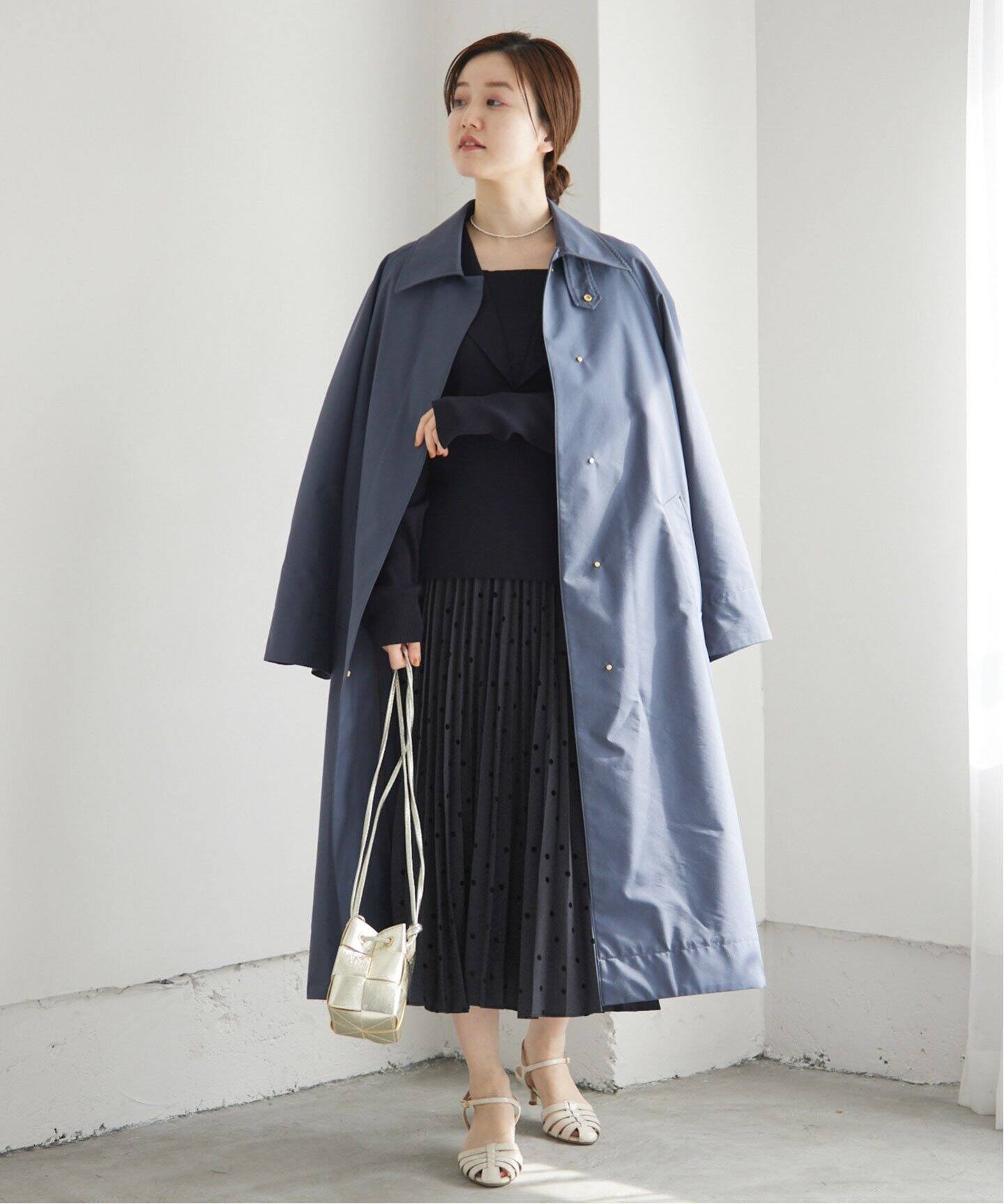 ランダムドットプリーツスカート（ロング・マキシ丈スカート）｜IENA  