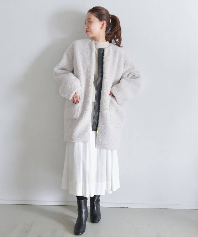 追加》タイプライタータックギャザースカート（ロング・マキシ丈  