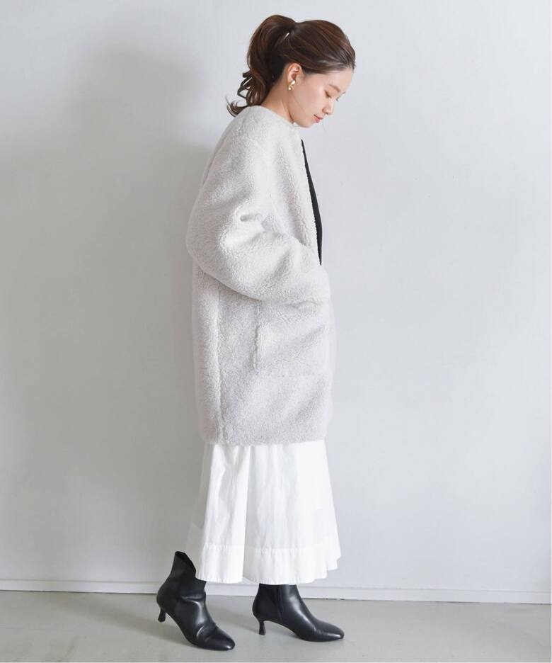 追加》タイプライタータックギャザースカート（ロング・マキシ丈  