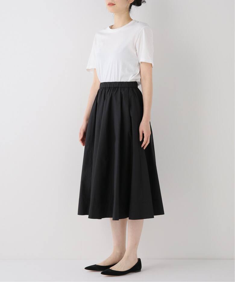 追加》タイプライタータックギャザースカート（ロング・マキシ丈  