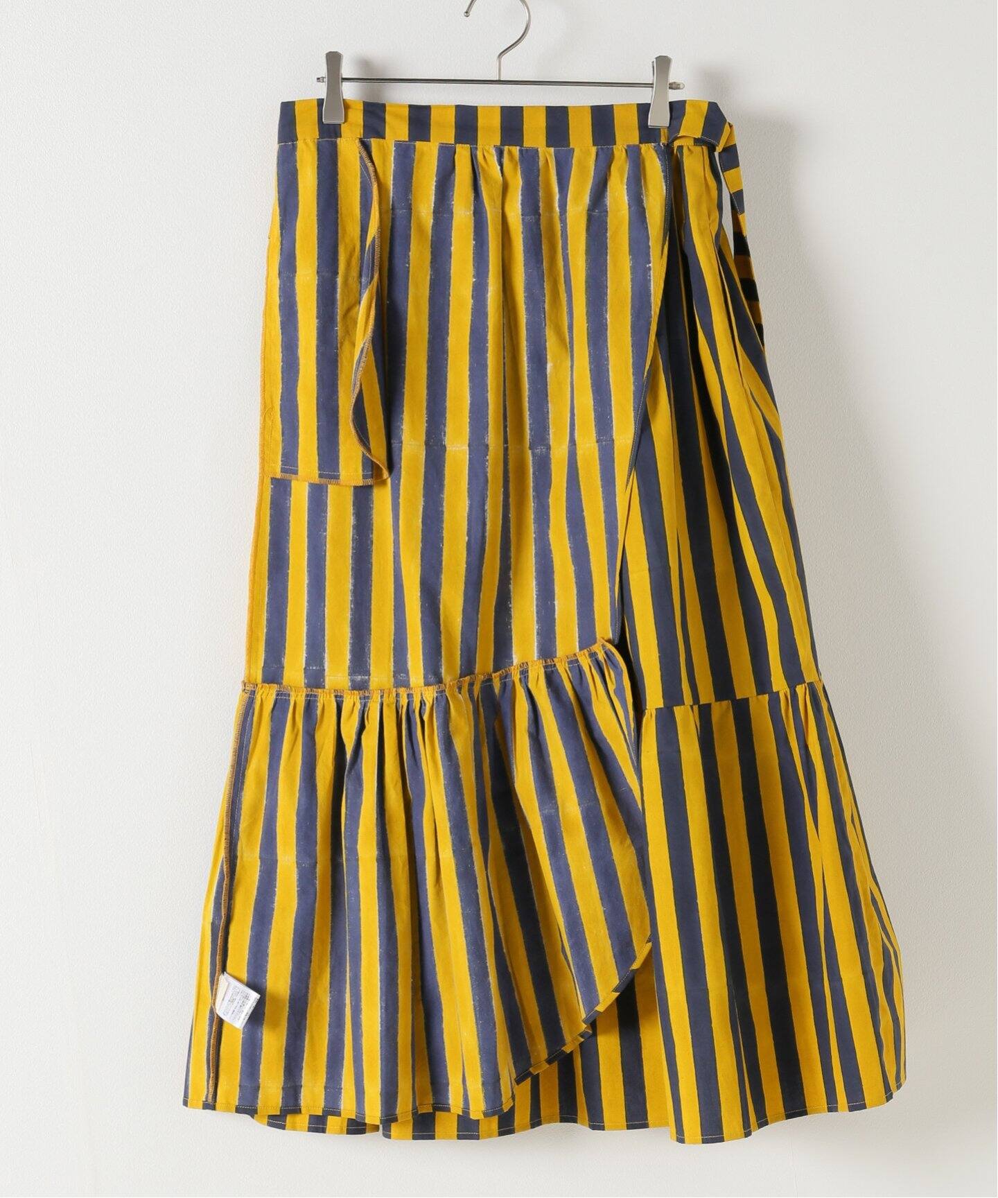 SZ Blockprints/エスゼットブロックプリント】Mustard＆Navy ラップ  