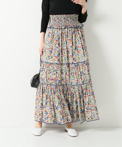Loretta Caponi ロレッタ カポーニ フラワーフレアスカート Iena イエナ 公式のファッション通販 Baycrew S Store