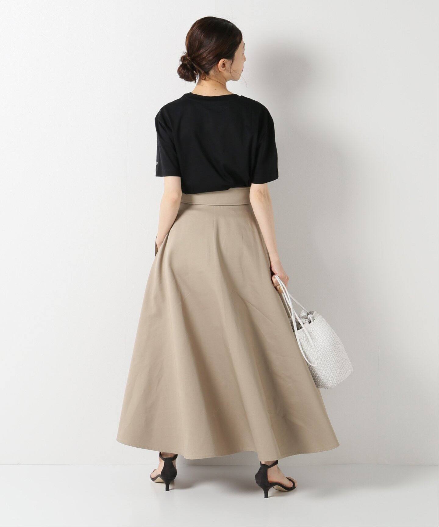 PATOU/パトゥ】 コットンマキシスカート（ロング・マキシ丈スカート  