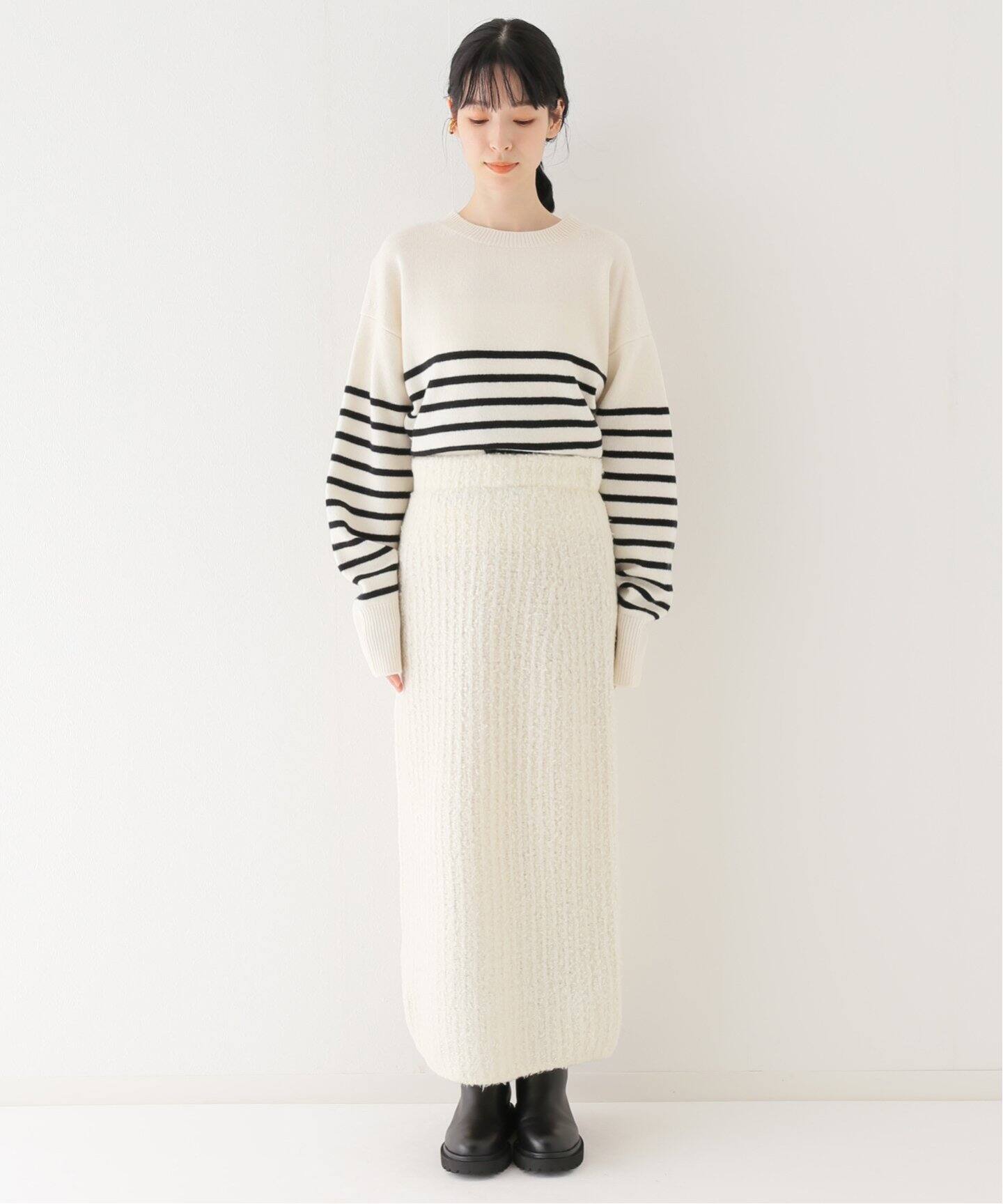 AURALEE/オーラリー】MILLED WOOL MOAL ニット スカート（その他 