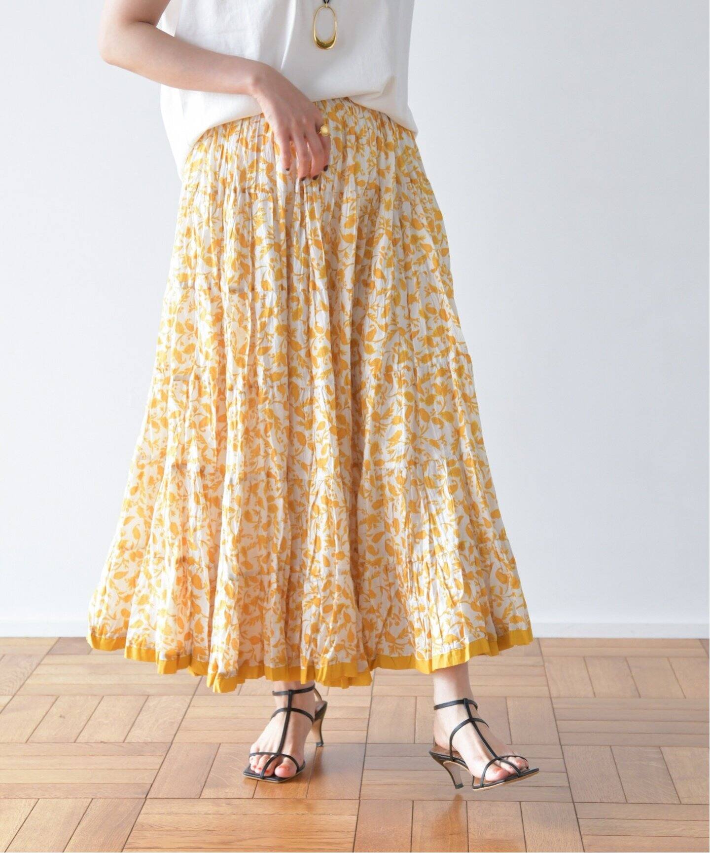 MARIHA/マリハ】草原の虹のスカート（ロング・マキシ丈スカート  